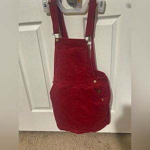 Forever 21 Overall dress, size small velvet material